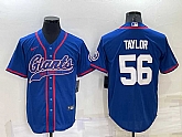 New York Giants 56 Lawrence Taylor Blue Men's Stitched MLB Cool Base Nike Baseball Jersey,baseball caps,new era cap wholesale,wholesale hats